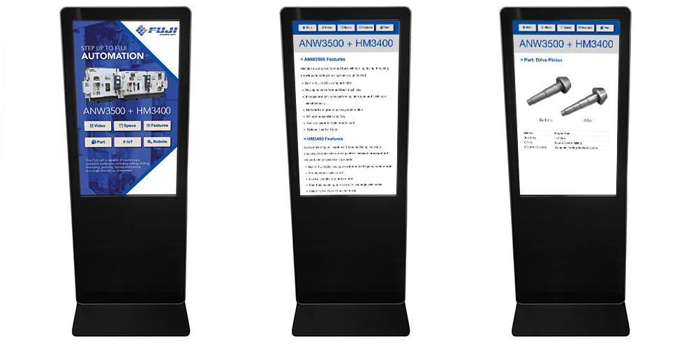 Fuji Machine Trade Show Kiosks