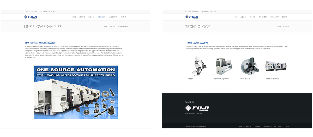 Fuji Machine website
