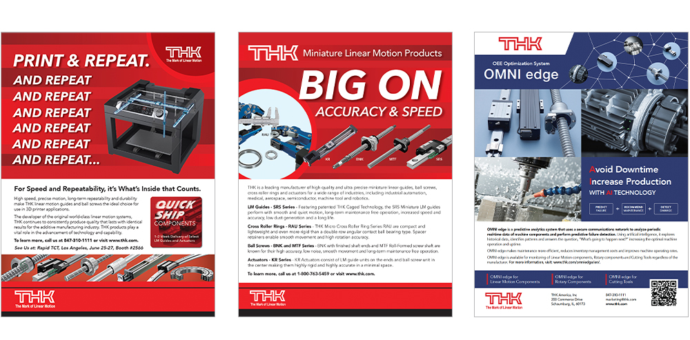 Two THK Print Ads