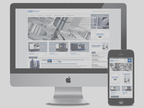 Hwacheon website shown on devices