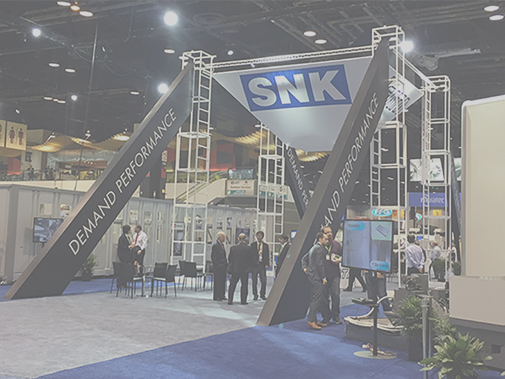 SNK trade show exhibit by Goda Advertising