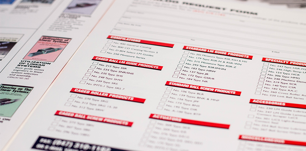 Inside of THK Catalog